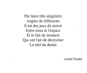 Un poème d'André Verdet