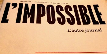 L'Impossible n°2, détail de la première de couve, avril 2012