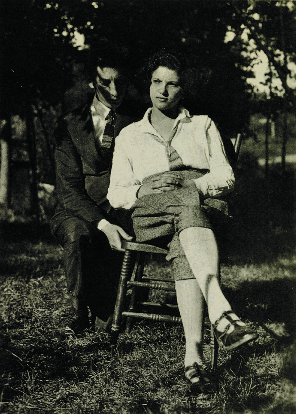 Rose Ausländer, en 1922, avec son futur mari Ignaz Ausländer, aux Etats-Unis.