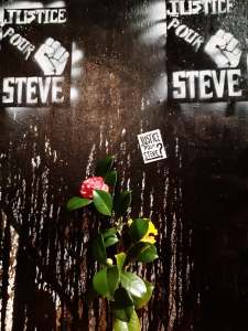 Nuit d'hommage à Steve, huit mois après l'assassinat. Nantes, le 21 février 2020.