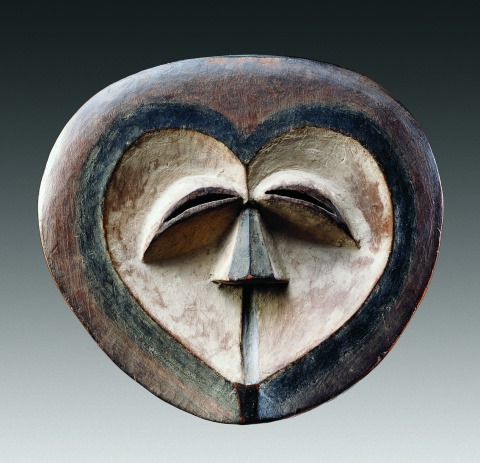 Masque Kwese, ancienne collection Tristan Tzara. Photographie reçue d'André Chenet.